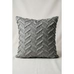Cortibo Harmony Serisi Püsküllü Kırlent Kılıfı Açık Gri - 45 x 45 cm