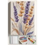 Corvo Sayılarla Boyama Çerçeveli Hobi Seti Numaralı Tuval Fırça Boya Dahil Kasnaklı 40X50 cm Elegant