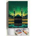 Corvo Sayılarla Boyama Çerçeveli Hobi Seti Numaralı Tuval Fırça Boya Dahil Kasnaklı 40X50 cm Kabe