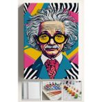 Corvo Sayılarla Boyama Seti Kasnaklı Boyalar ve Fırçalar Dahil 40X5CM Albert Einstein