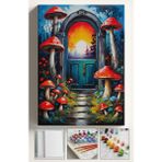 Corvo Sayılarla Boyama Seti Kasnaklı Boyalar ve Fırçalar Dahil 40X5CM Alice