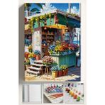Corvo Sayılarla Boyama Seti Kasnaklı Boyalar ve Fırçalar Dahil 40X5CM Çiçek Bar