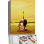 Corvo Sayılarla Boyama Tuval Seti Fırça Boya Dahil (Çıtalı) 40X50 Cm - Pilates