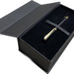 Corvus Altın Klips Kutulu DVT-3 Parlak Siyah Roller Kalem