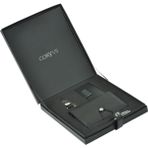 Corvus Cv 04 Set Anahtarlık-Kartvizitlik-Organizer-Roller Kalem Seti A6 Siyah
