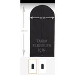 Coşar Tavukçuluk Takım Elbise Kılıfı Siyah Renk Fermuarlı Gamboç 60 Cm 100 Cm