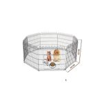 Cosargroup Best Altı Parça Metal Köpek Oyun Alanı Çit 63x63 Cm