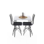 Cosargroup Metal Ayaklı 60x70cm (tek Masa) Mutfak Masası Balkon Masası Çalışma Masası