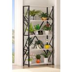Cosargroup Metal Geniş 5 Raflı Çiçeklik Saksı Standı Saksılık Modern Tasarım Çiçeklik 160X70 Cm Beyaz (BÜYÜK)