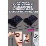 Coscelia 100 ADET 360 DERECE KIVRILABILEN ELASTIK KAŞ KİRPİK TARAMA FIRÇASI