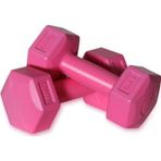 Cosfer 2,5 Kg 1Kkg X2 Adet Plastik Dambıl Pembe