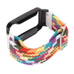 Cosiki Watch Band Tampon Kılıfı, Koşu Için Gym Fitness Için Moda Ayarlanabilir Naylon Watch Band (Siyah Çerçeveli Renkli)