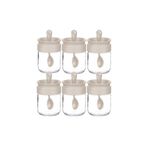 Cosiness Pratic Kaşıklı Cam Baharatlık 6'lı 210 ml.