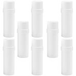 Cositina 60 ml Plastik Deodorant Kapları Yuvarlak Bükümlü Boş Şişeler Doldurulabilir Çubuk Deodorant Tüpleri Topuk Balsamı Losyon Bar Pastel Boya Kalemi Kendin Yap Ruj - 8'li Paket