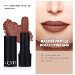 Cosmetics Deep Impact Lipstick 05 Leather Mood Kremsi Dokulu Yarı Parlak Ruj, Kahverengi