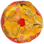 COSMEVIVI Ahşap Balık Matı Budist Ses Çanağı Için Yastık Budist Ses Kase Yastığı Tibet Şarkı Söyleyen Kase Yastığı Meditasyon Kase Pedi Dua Kase Pedi Tibet Şarkı Kase Mat Ses Kase Pedi Kumaş