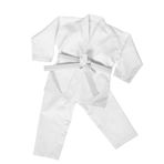COSMEVIVI Çocuklar ve Yetişkinler Için 1 Takım Profesyonel Karate Üniforması Tekvando Uygulaması Için İdeal M Beyaz Dövüş Elbisesi