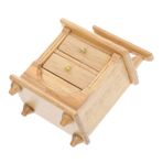 COSMEVIVI Yaratıcı Mobilya Dollhouse Hareket Dolabı Minyatür Başucu Mini Ev Büfesi Evi Komidin Kitaplık Oyuncak Evi Uyku Dolabı Mini Dolabı Minyatür Tv Dolabı Ahşap