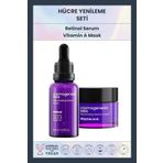 Cosmogenesis Labs Canlandırıcı Onarıcı Sıkılaştırıcı 30 ml Retinol Serum + 50 ml A Vitamini Maske Yaşlanma Karşıtı Set