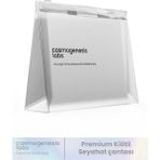 Cosmogenesis Labs Premium Kilitli Seyahat ve Makyaj Çantası 0.62 L Dayanıklı Geri Dönüştürülebilir PVC Kasa - Şeffaf