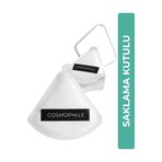 COSMOPHİLE Beauty Pro Üçgen Puff Pudra Süngeri, Saklama Kutulu
