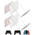 Cosmos Pack of 2 Universal Acrylic Game Controller Stand Holder Headset Wall Mount Organizer Display Stand compatible with PS5 Xbox Game Controllers and Headset / Headphone