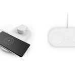 Cosmostech 2 in 1 Kablosuz Şarj Cihaz ve Standı, Wireless Charger Kablosuz Şarj Özelliği Olan Tüm Cihazlar ile Uyumlu