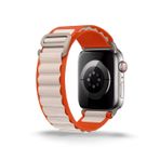 Cosmostech Akıllı Saat Watch için Uyumlu 42MM 44MM 45MM 49MM 1/2/3/4/5/6/se/7/8/ultra Çift Katman Kordon ve Kayışı Turuncu(Beyaz)
