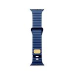 Cosmostech Akıllı Saat Watch için Uyumlu 42MM 44MM 45MM 49MM 1/2/3/4/5/6/se/7/8/ultra Silikon Kordon ve Kayışı Dalgalı Şerit Tasarım Lacivert