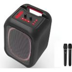 Cosmostech MS7K Taşınabilir Kablosuz Speaker Çift Mikrofon Karaoke Rgb Nfc Aydınlatma Bluetooth Hoparlör