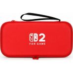 Cosmostech Nintendo Switch 2 Uyumlu Taşıma Çantası | Switch 2 Sert Kasa Koruyucu Seyahat Çantası- Kırmızı