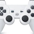 Cosmostech P3 Doubleshock PS3 Playstation 3 için Uyumlu Kablosuz Titreşimli Oyun Kolu Gamepad Joystick Controller Beyaz