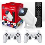 Cosmostech P30 Max Ultra Hd Akıllı Projektör + 36.600 Dahili Oyunlu Konsol Seti (2 Gamepad) – Wifi Destekli, Online Uygulamalı, HDMI Bağlantılı - Beyaz