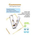 Cosmozone Anti-ageing Krem Yaşlanma Karşıtı, Leke Giderici, Onarıcı Krem, Ozon , 200x Aloe Vera
