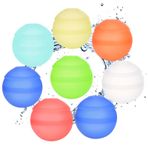 Cosmpeak Yeniden Kullanılabilir Su Bombaları Su Bombaları Yeniden Kullanılabilir Su Balonları Havuz Oyuncağı Su Parkları, Partiler, Yüzme Havuzları için Hızlı Doldurma Su Bombaları (8 Adet)