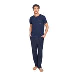 Cossy By Aqua Erkek Pijama Takımı, Lacivert, Mikro Modal, S Beden