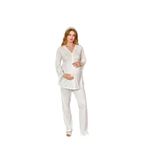 Cossy By Aqua Kadın Lohusa Krem Sabahlık & Pijama Takım 24655-56 KREM 38