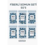 costech Fiberli Somun Seti 50’li (M3, M4, M5, M6, M8, M10)