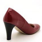 Costo Shoes 1923 Bordo Rugan Kadın Topuklu Ayakkabı