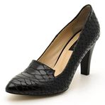 Costo Shoes 1952 Siyah Anakonda Kadın Topuklu Ayakkabı