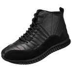 Costo Shoes 30 Ağustos Siyah Dana Derisi Kauçuk Taban Rahat Geniş Kalıp Yeni Sezon Vip Seri Erkek Bot