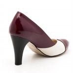 Costo Shoes 63259 Bordo Beyaz Büyük Numara Bayan Ayakkabı