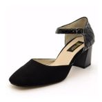 Costo Shoes 9797 Siyah Süet Kadın Topuklu Ayakkabı