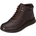 Costo Shoes AG7044 Kahve Büyük Numara Dana Derisi Rahat Geniş Kalıp Erkek Bot 48
