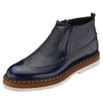 Costo Shoes AGS4007 Lacivert Açma Deri Hafif Rahat Eva Taban Geniş Kalıp Premium Serisi Erkek Bot