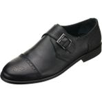 Costo Shoes AYC71 Siyah Dana Derisi İç Dış Deri Tokalı Erkek Klasik Ayakkabı