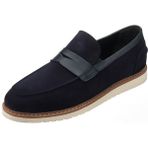 Costo Shoes AYL1112 Lacivert Süet Termo Taban 4 Mevsim Büyük Numara Üst Erkek Ayakkabısı