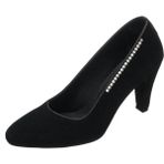 Costo Shoes AYS7986 Siyah Süet Topuklu Özel Seri Kadın Stiletto