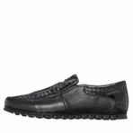 Costo Shoes B1441 Siyah Dana Derisi Rahat Geniş Kalıp Kauçuk Taban 4 Mevsim Üst Kalite Büyük Numara Gündelik Erkek Ayakkabısı
