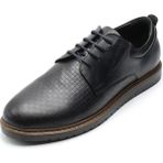 Costo Shoes Büyük Numara Erkek Ayakkabı Büyük Numara Deri Erkek Ayakkabı AG4296-2 Siyah Geniş Kalıp Rahat Kullanım